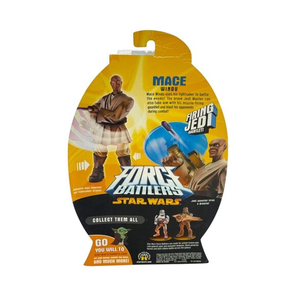 Star Wars Force Battlers Mace Windu Action Figure Jedi Weapon Toy Collectible - Picture 6 of 8